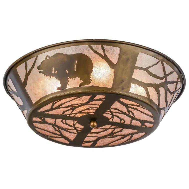 Meyda Lighting Mica Semi Flush Mount