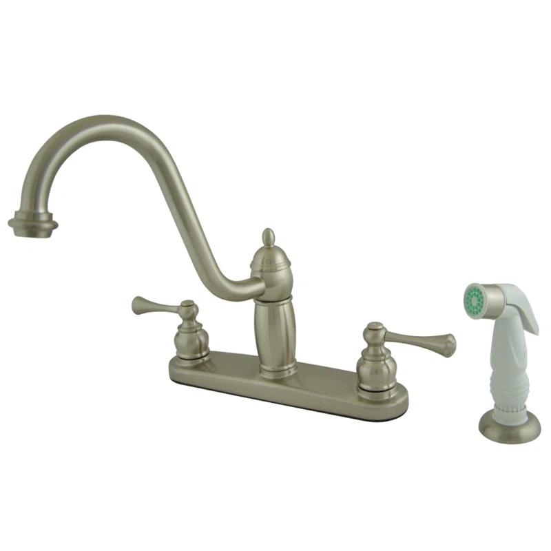 Kingston Brass Heritage Two-Handle 8" Centerset Kitchen Faucet