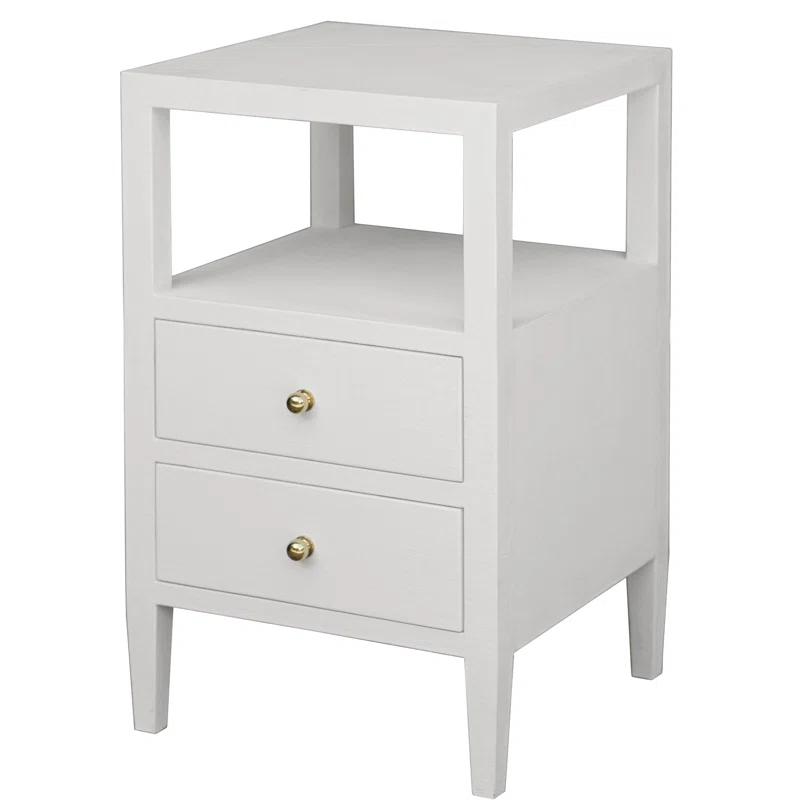 Roscoe Glass Top 2 - Drawer End Table