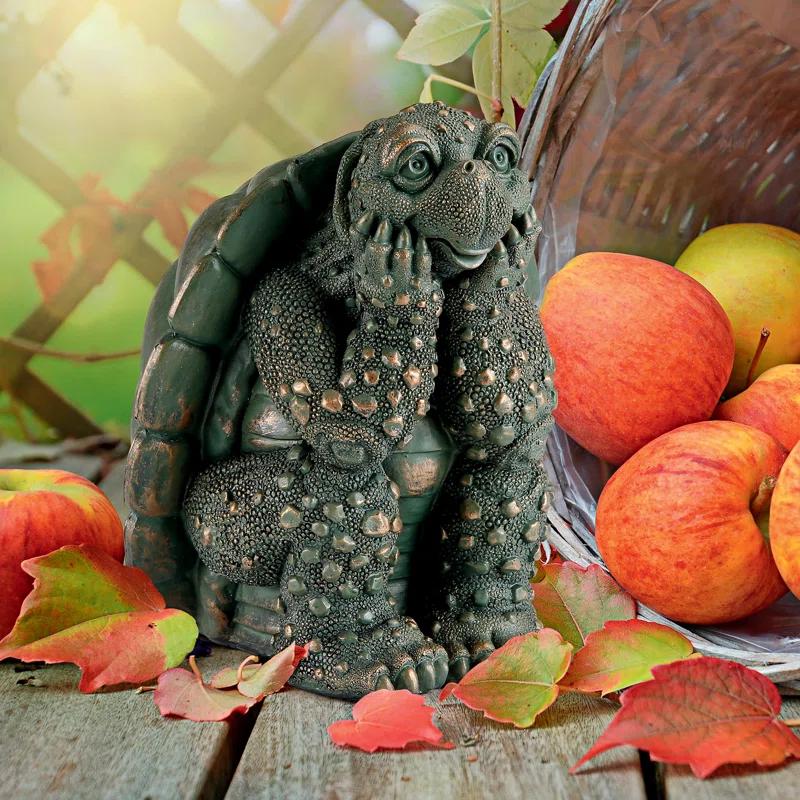 Design Toscano The Thinker Turtle Garden Statue