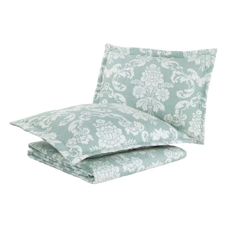 Laura Ashley Celina Patchwork Laura Ashley Reversible Cotton Quilt Set
