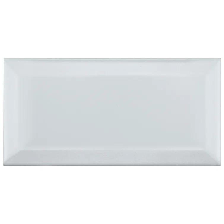 Merola Tile Crown Heights 3" x 6"Beveled Ceramic Subway Wall Tile