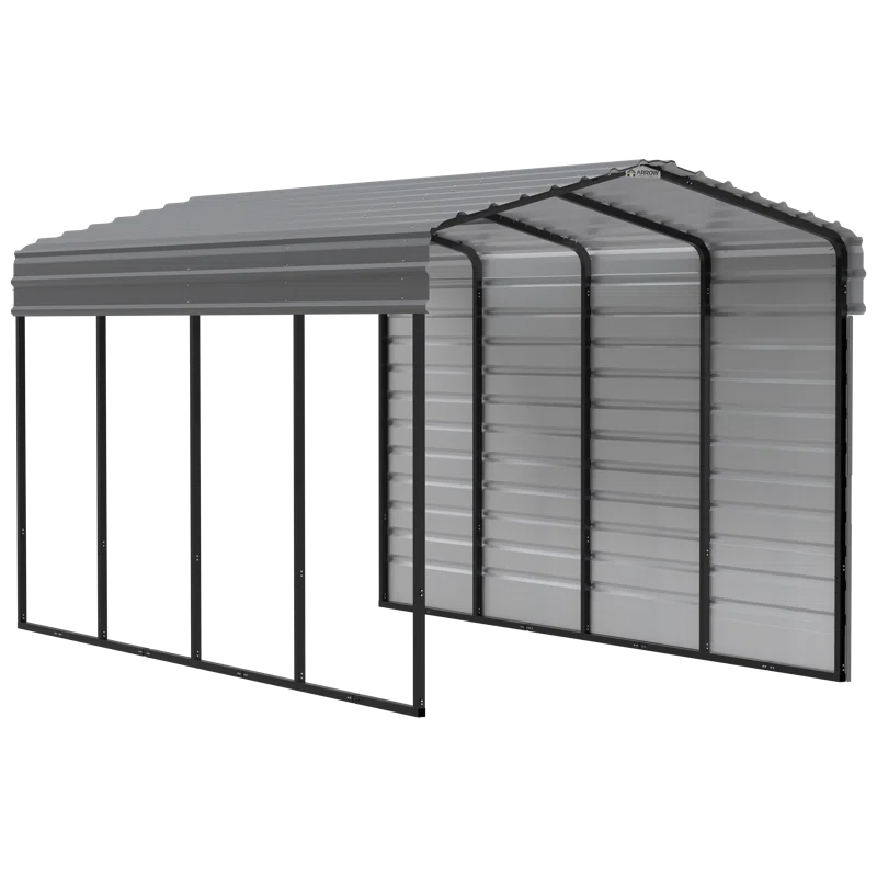 Arrow 20 x 10 ft Carport with 1-sided Enclosure