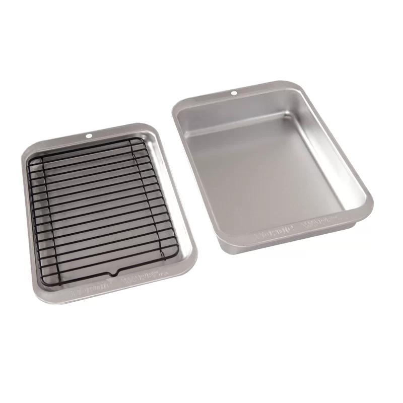 Compact 3-Piece Aluminum Grill and Bakeware Set