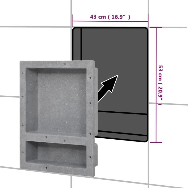 6.1" X 3.9" Surface Mount Kit for Shower Niche