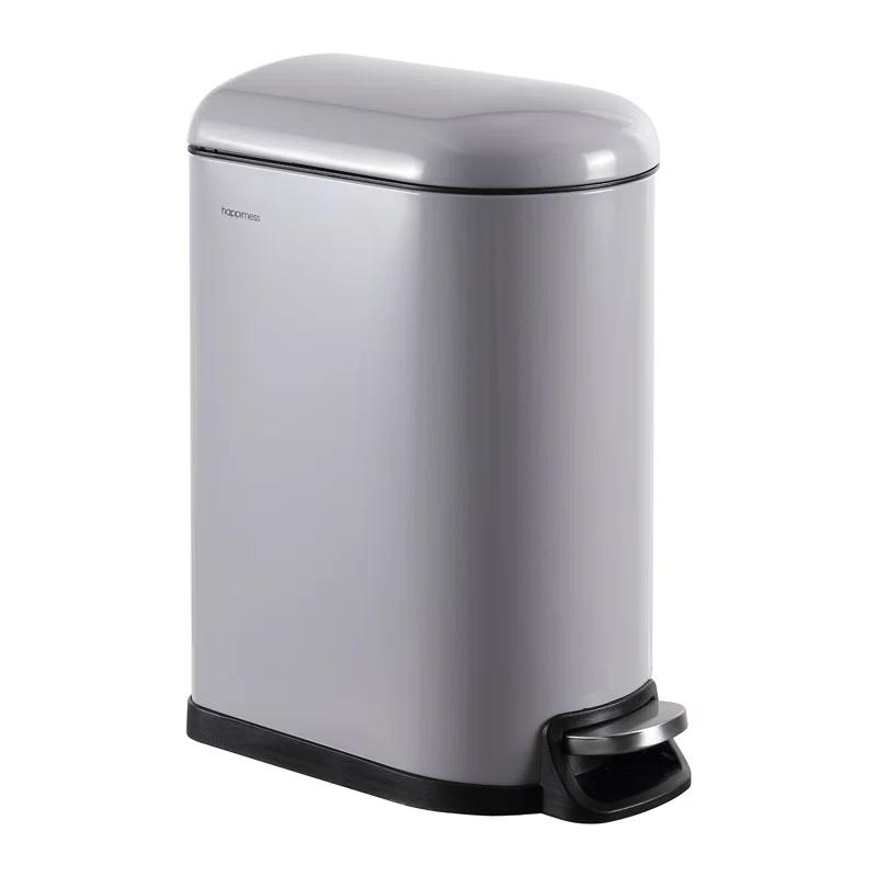 happimess Roland Steel Step On Trash Can