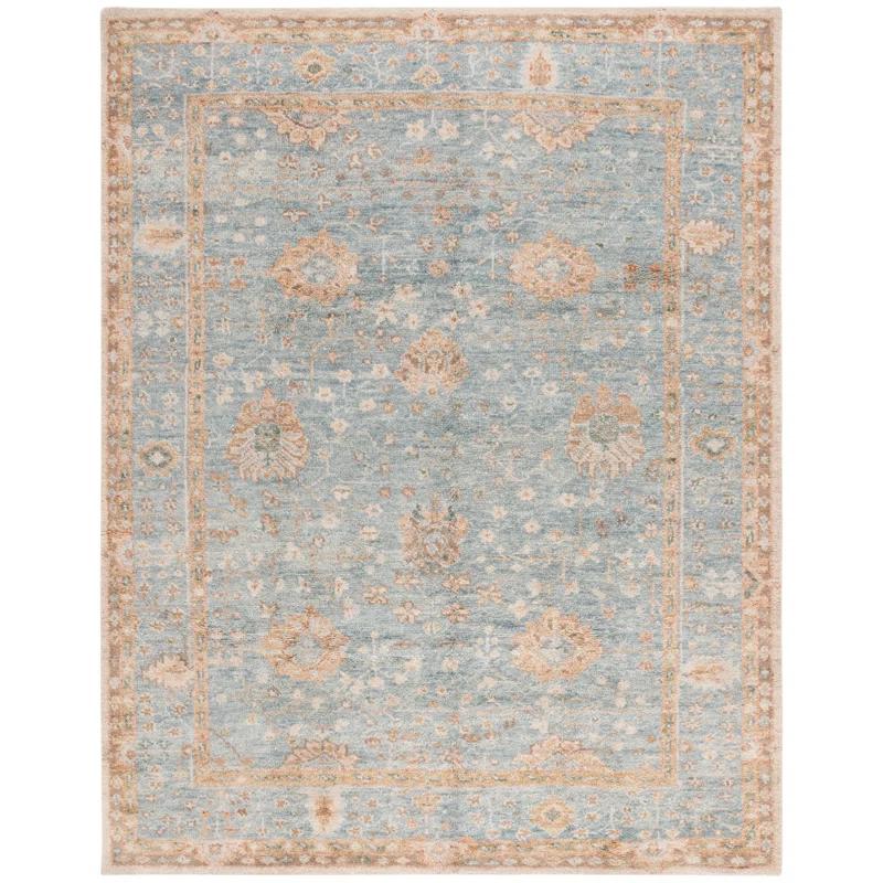 Bungalow Rose Rheya Hand Knotted Wool Pile Oriental Rug