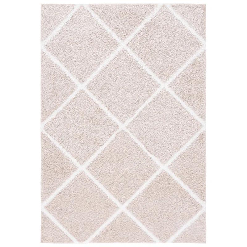 Latitude Run® Tahoe Shag Performance Geometric Rug