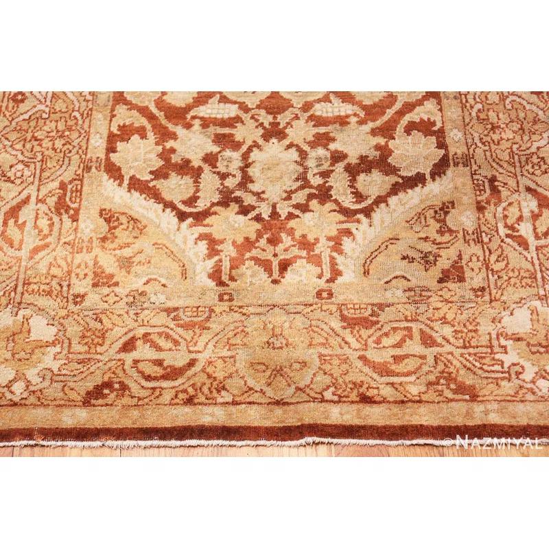 Nazmiyal Collection One-of-a-Kind Rectangle 4' X 7'2" Area Rug in Brown