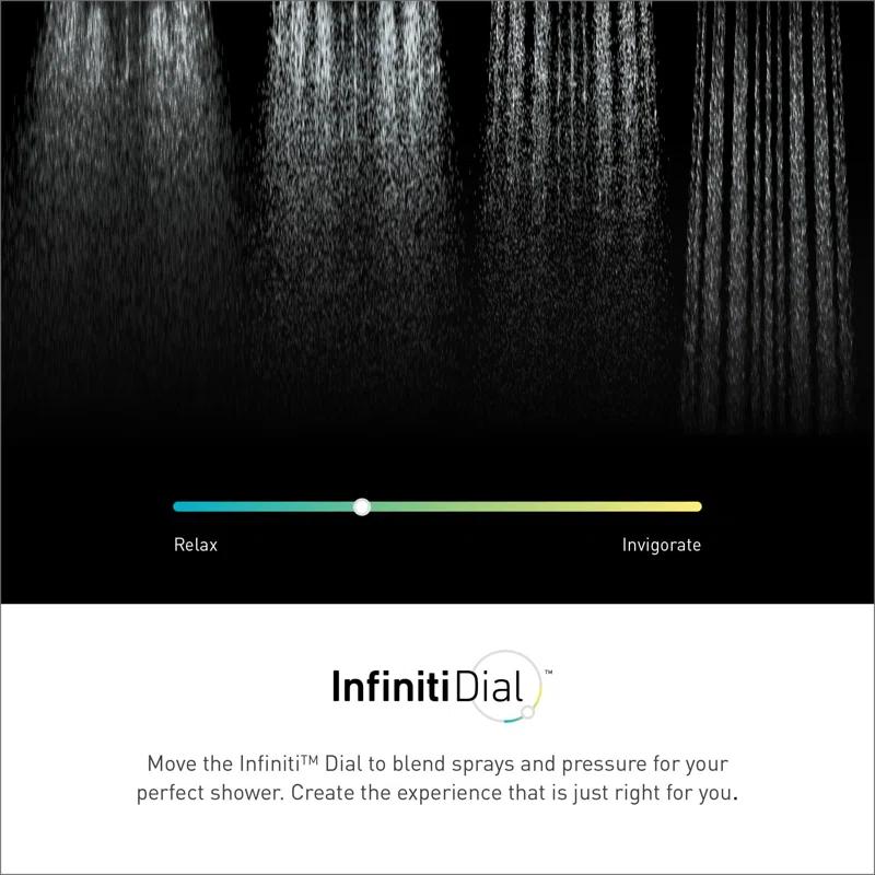 Verso 2.5 GPM Rainshower/Handshower Combination with Infiniti Dial and Magnetix Docking