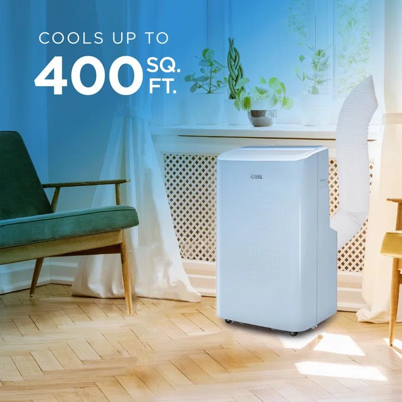 Commercial Cool Commercial Cool 6,350 BTU SACC/CEC Smart Portable Air Conditioner, 9,000 BTU ASHRAE 128, Blue