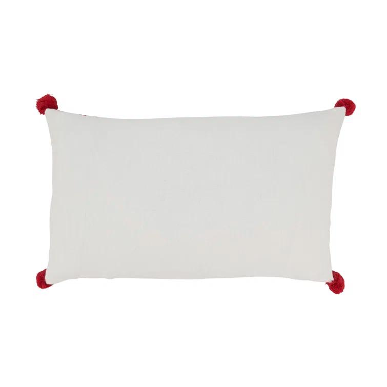 Saro Candy Cane Dreams Peppermints Throw Pillow Cover