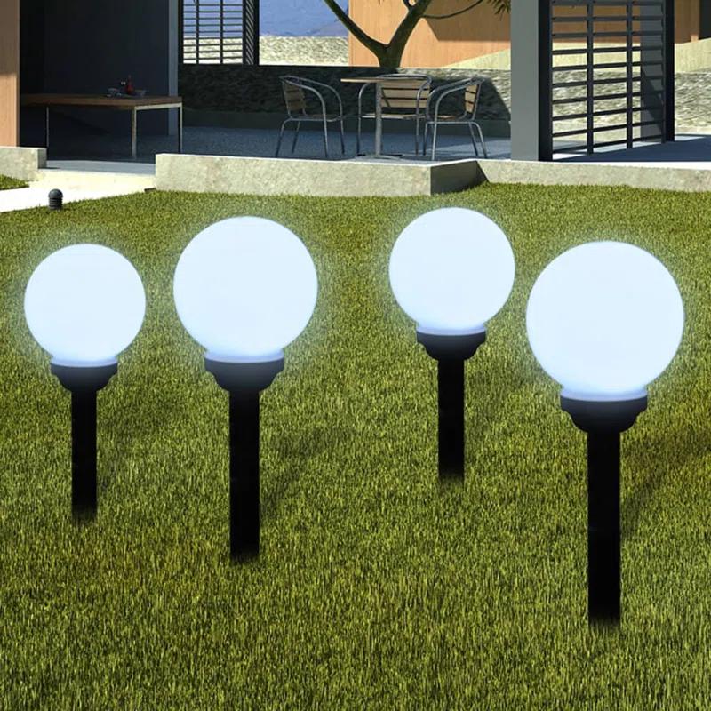 VidaXL Low Voltage Solar Powered Pathway Light (Set of 8)