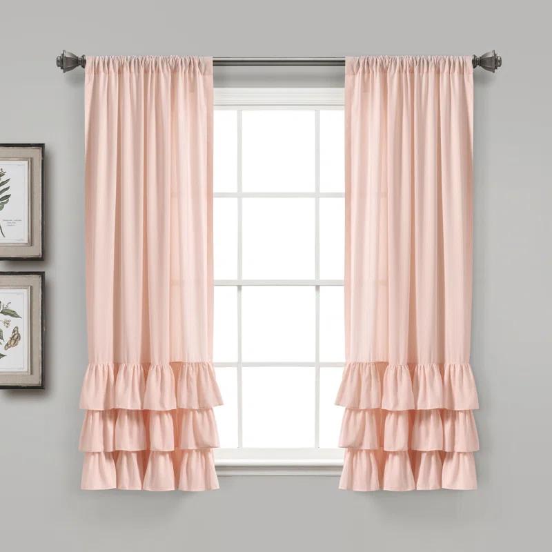 Lush Decor Polyester Sheer Curtain Pair (Set of 2)