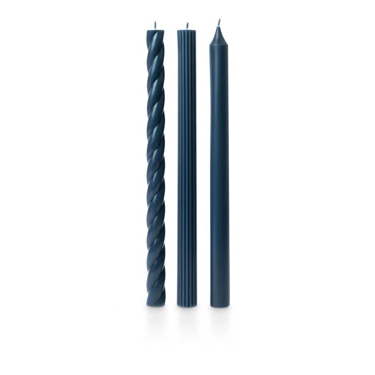 ILLUME Beautifully Done Unscented Assorted Candle Tapers 3-Pack