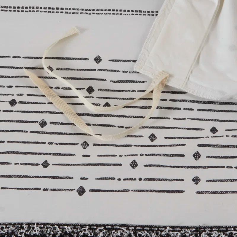 INK+IVY Nea Boho 3-Piece Striped Cotton Duvet Set