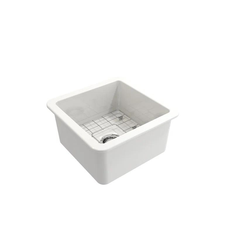 Sotto 18'' L Single Bowl Fireclay Kitchen Sink