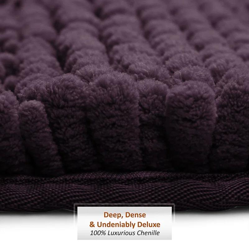 Clara Clark Chenille Extra Soft And Absorbent Bath Mat. & Reviews | Wayfair