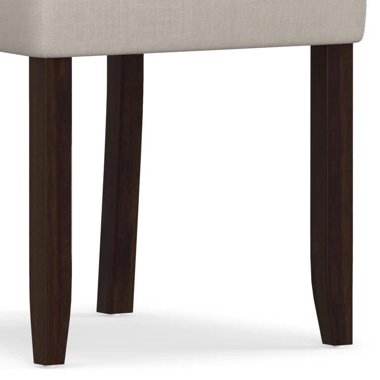 Simpli Home Acadian Linen Parsons Chair (Set of 2)