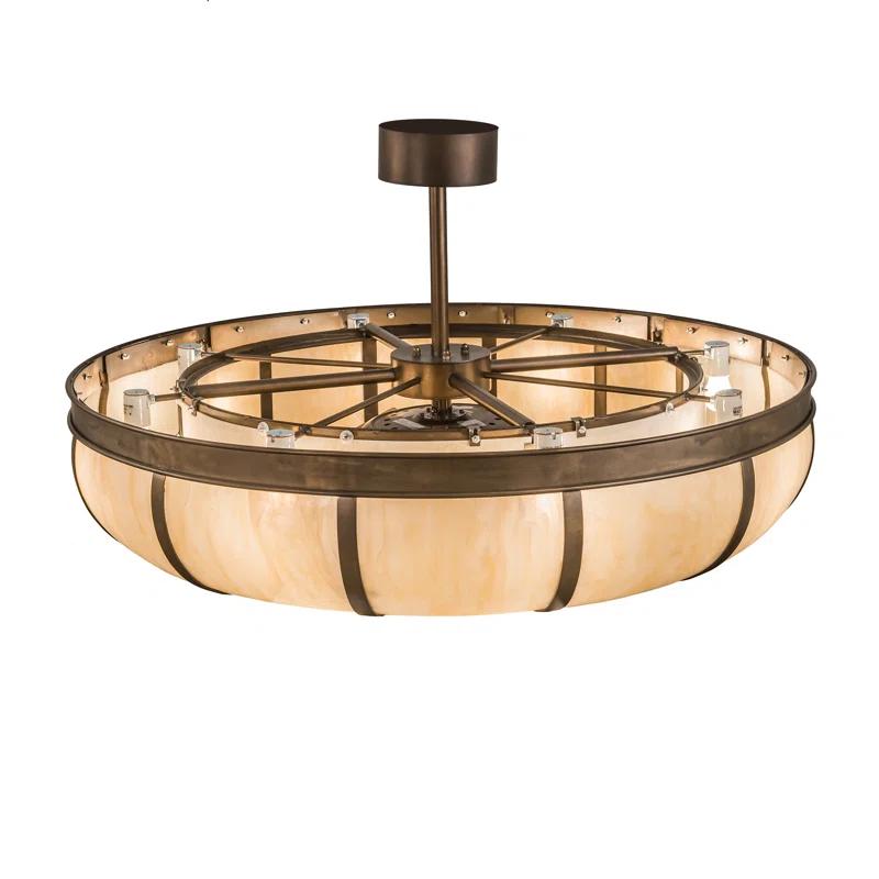 Meyda Lighting Prime Dome Acrylic Semi Flush Mount