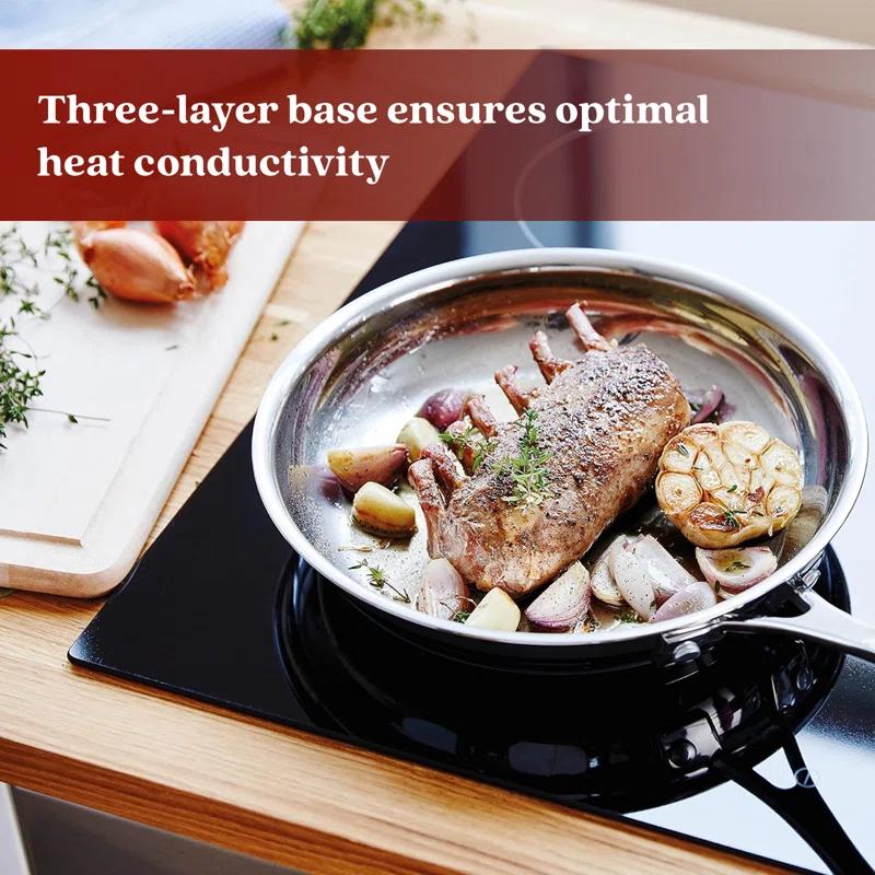 Alva Alva Chef Premium Stainless Steel Tri-Ply Frying Pan