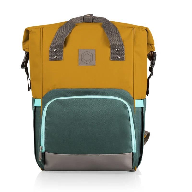 Picnic Time On The Go Roll-Top Backpack Cooler - Hiking Backpack Cooler