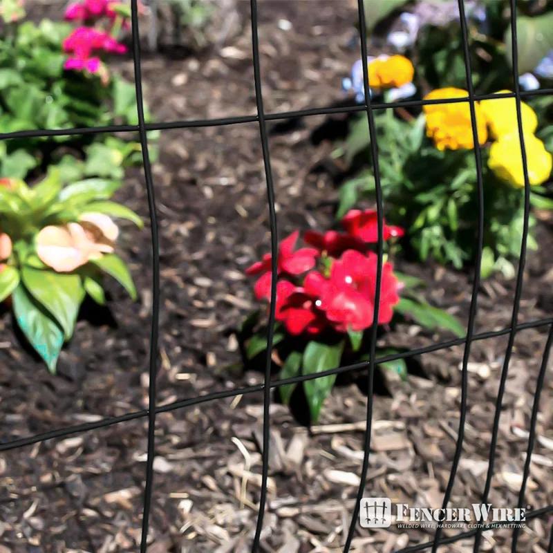 Fencer Wire Fencer Wire Vinyl Coated 16 Gauge Welded Fence Wire Roll, Mesh Size 2-Inch x 3-Inch