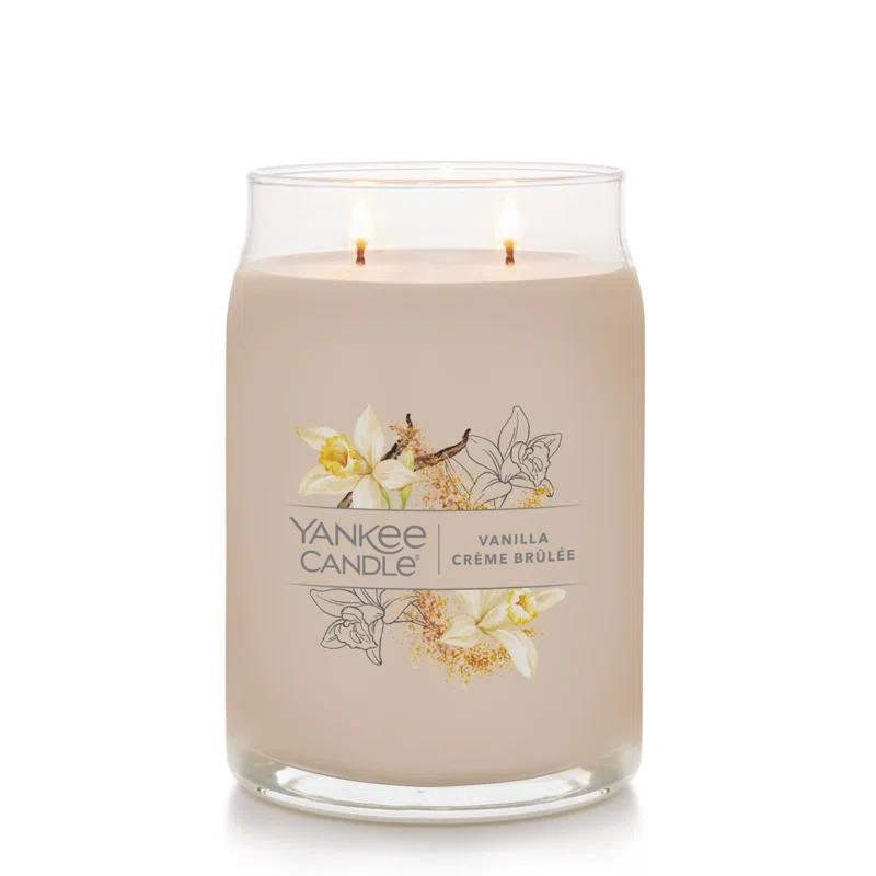 YANKEE CANDLE Signature Vanilla Crème Brulée Scented Candle