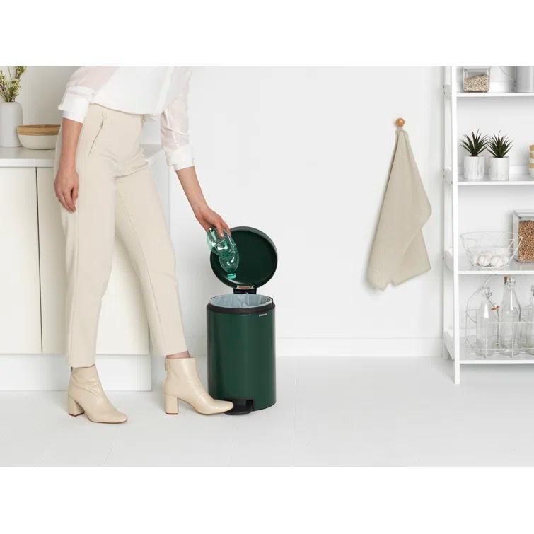 Brabantia Newicon Step On Trash Can, 3.2 Gallon (12 Liter)