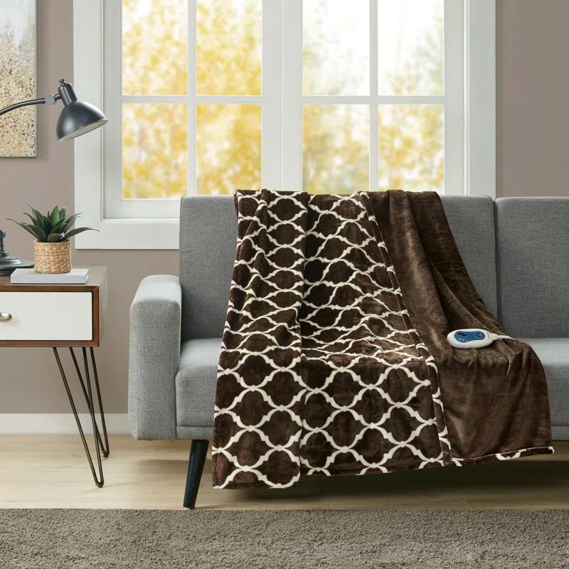 Beautyrest Beautyrest Heated Ogee Oversized Throw