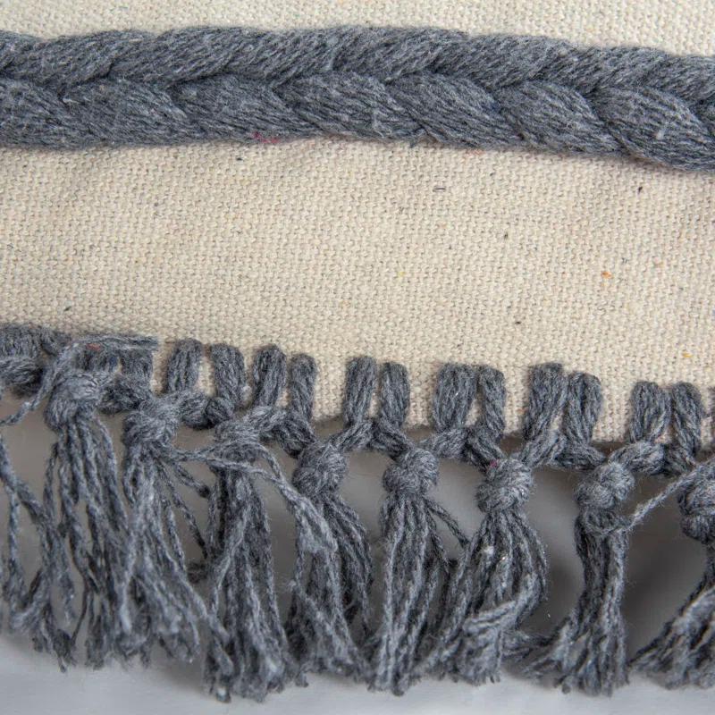 Rizzy Home Fringed Throw Pillow