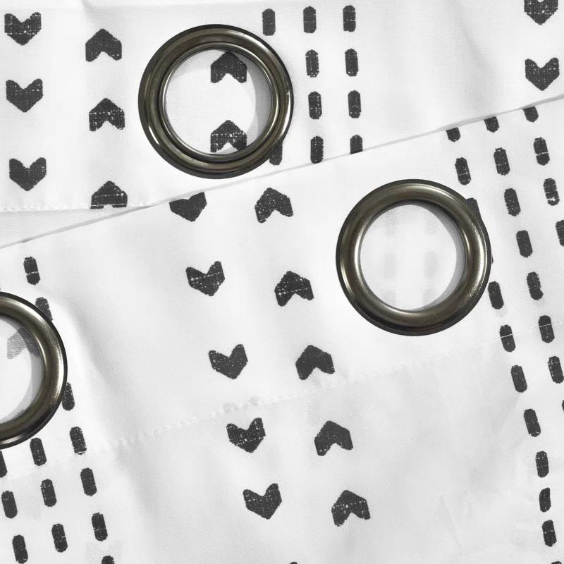 Lush Decor Polyester Semi Sheer Curtain Pair (Set of 2)