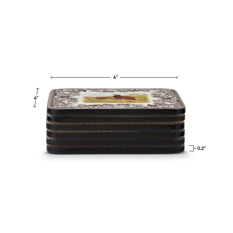 Pimpernel Woodland Coasters 4"X 4" (Set of 6)