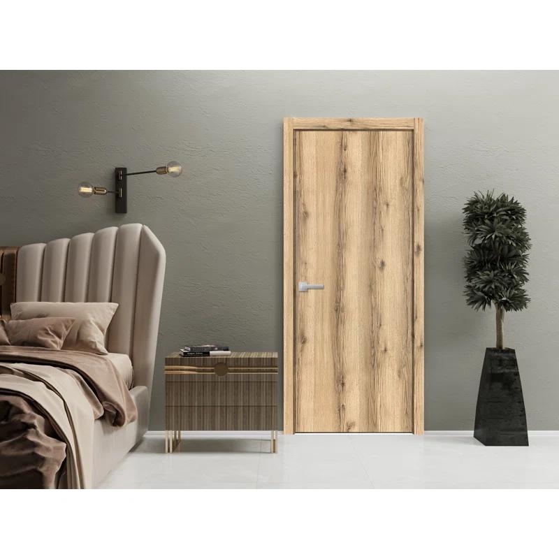 SARTODOORS Planum Solid + Manufactured Wood Paneled Slab Door