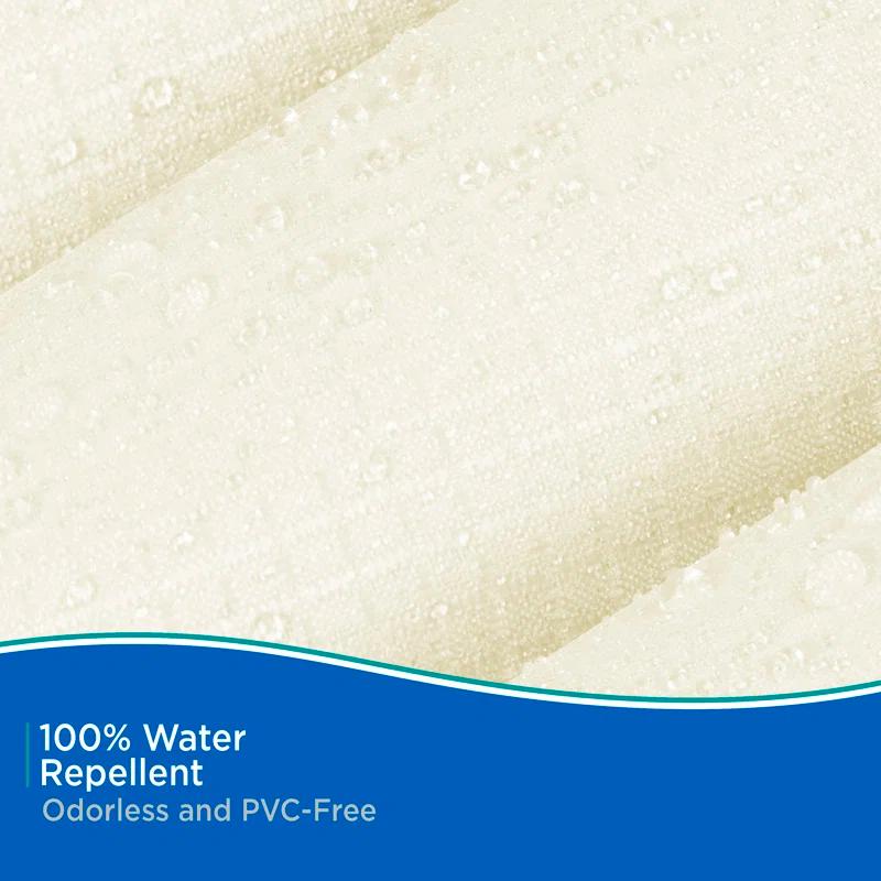 Kenney Kenney Water Repellant Jacquard Fabric Shower Curtain, 70" W x 72" H