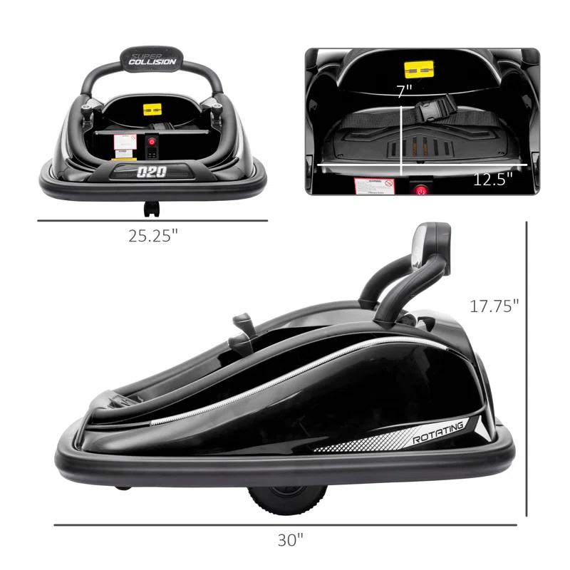 Aosom Aosom 1 Seater Go Kart with Remote Control