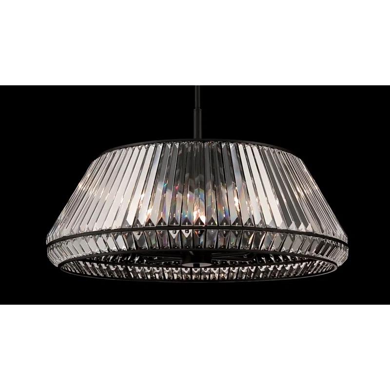 6 - Light Dimmable Geometric Chandelier