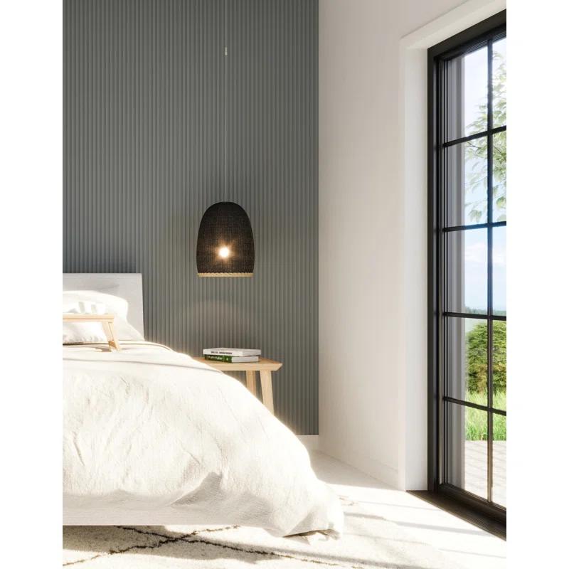 5" x 94.5" 3D Wall Panel in White