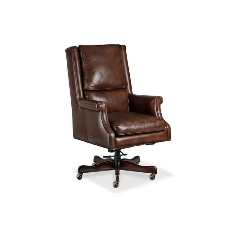 Maitland-Smith Maitland Smith Upholstery Genuine Leather Executive Chair