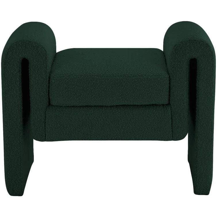 Wrought Studio™ Hobel Boucle Fabric Upholstered Bench