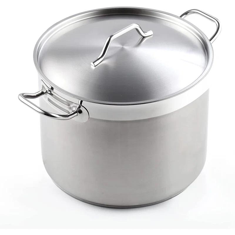 Cooks Standard Cooks Standard Professional Stainless Steel Stock Pot with Lid, Silver