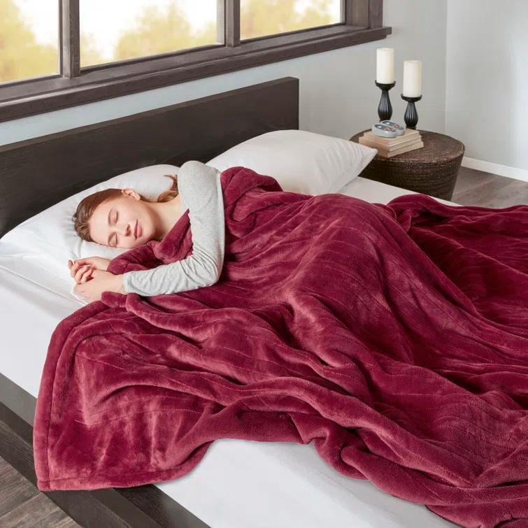 Beautyrest Beautyrest Heated Oversized Microlight to Berber Blanket