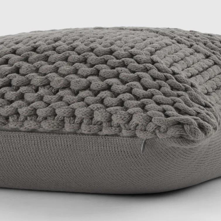 Becky Cameron Cozy Chunky Knit Acrylic Decor Throw Pillow