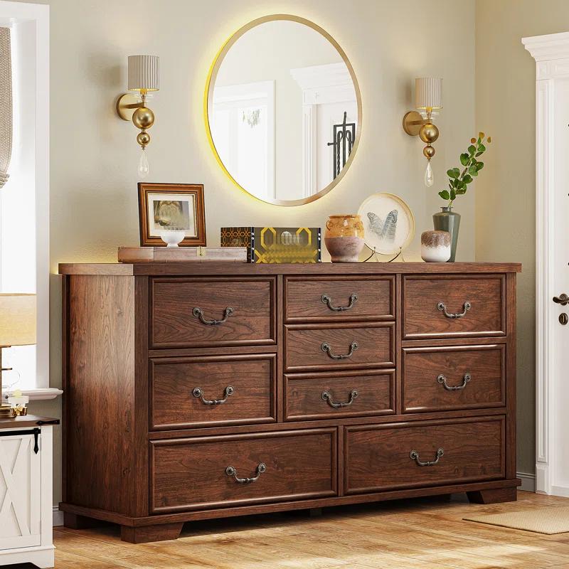 Charlton Home® Dresser For Bedroom With 9 Drawers