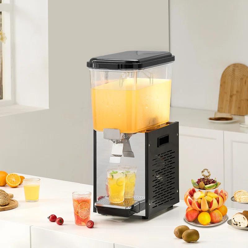 VEVOR Commercial Beverage Dispenser 18L Cold Juice Ice Drink Dispenser for Party