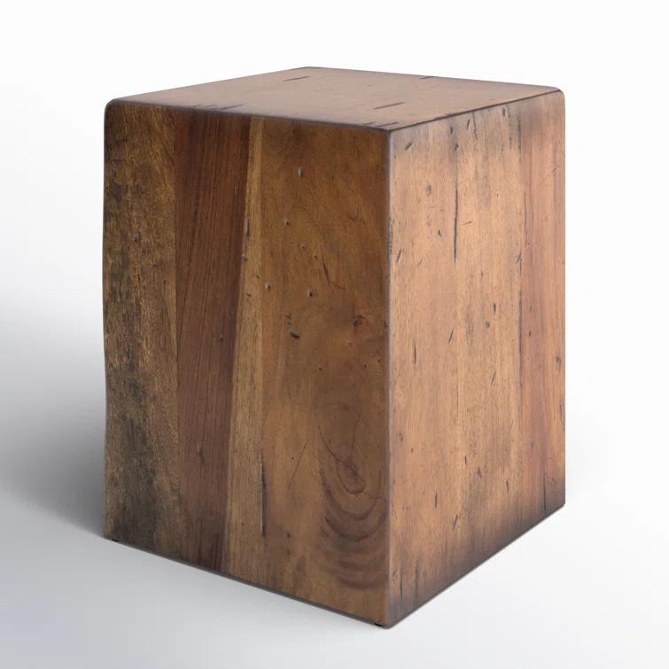 Parkview Square Reclaimed Wood End Table (14")