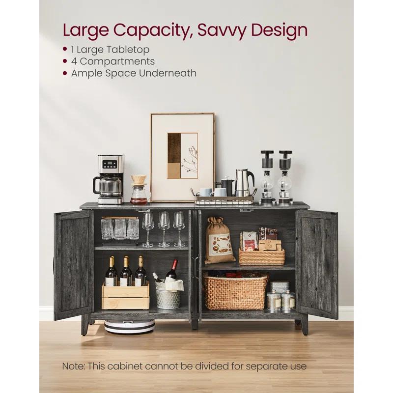 Wrought Studio™ Yvette 59"W Credenza Sideboard, Buffet Storage Cabinet