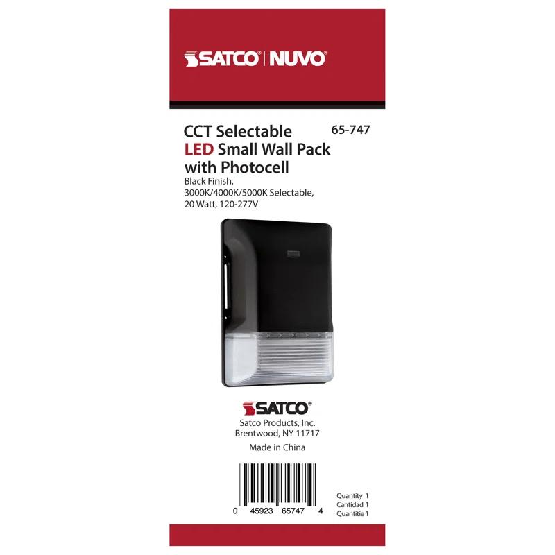 Nuvo 1 - Head LED Hardwired Dusk to Dawn Outdoor Security Wall Pack