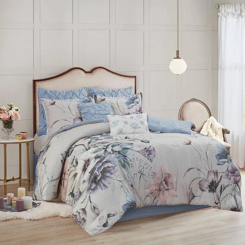 Madison Park Cassandra 8 Piece Cotton Comforter Set
