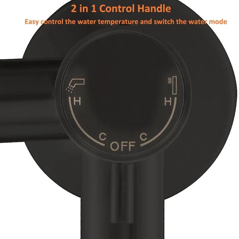 Floor Tub Filler with Diverter